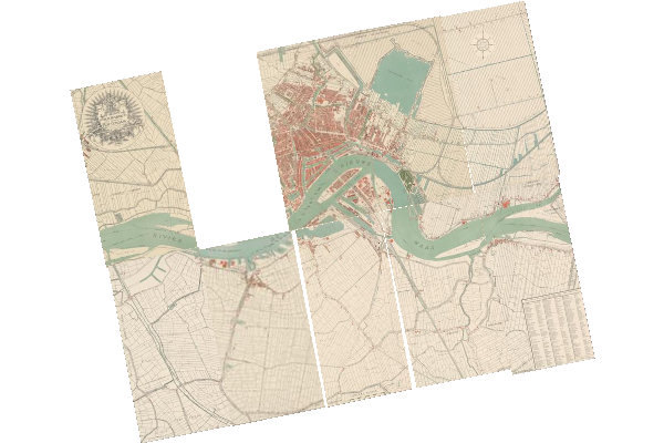 Preview of Plattegrond van Rotterdam in 10 bladen (1895 - 1897)